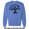 Adult Heavy Blend Heather Royal or Red 60/40 Fleece Crew (S) Thumbnail