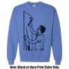 Adult Heavy Blend Heather Royal or Red 60/40 Fleece Crew (S) Thumbnail