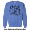 Adult Heavy Blend Heather Royal or Red 60/40 Fleece Crew (S) Thumbnail