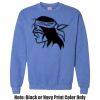 Adult Heavy Blend Heather Royal or Red 60/40 Fleece Crew (S) Thumbnail