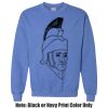 Adult Heavy Blend Heather Royal or Red 60/40 Fleece Crew (S) Thumbnail