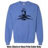 Adult Heavy Blend Heather Royal or Red 60/40 Fleece Crew (S) Thumbnail