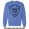 Adult Heavy Blend Heather Royal or Red 60/40 Fleece Crew (S) Thumbnail