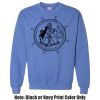 Adult Heavy Blend Heather Royal or Red 60/40 Fleece Crew (S) Thumbnail