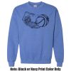 Adult Heavy Blend Heather Royal or Red 60/40 Fleece Crew (S) Thumbnail