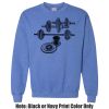 Adult Heavy Blend Heather Royal or Red 60/40 Fleece Crew (S) Thumbnail