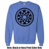 Adult Heavy Blend Heather Royal or Red 60/40 Fleece Crew (S) Thumbnail