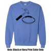 Adult Heavy Blend Heather Royal or Red 60/40 Fleece Crew (S) Thumbnail