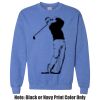 Adult Heavy Blend Heather Royal or Red 60/40 Fleece Crew (S) Thumbnail