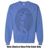 Adult Heavy Blend Heather Royal or Red 60/40 Fleece Crew (S) Thumbnail