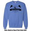 Adult Heavy Blend Heather Royal or Red 60/40 Fleece Crew (S) Thumbnail