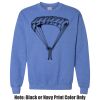 Adult Heavy Blend Heather Royal or Red 60/40 Fleece Crew (S) Thumbnail