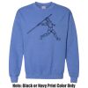 Adult Heavy Blend Heather Royal or Red 60/40 Fleece Crew (S) Thumbnail