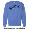 Adult Heavy Blend Heather Royal or Red 60/40 Fleece Crew (S) Thumbnail