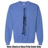 Adult Heavy Blend Heather Royal or Red 60/40 Fleece Crew (S) Thumbnail