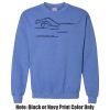 Adult Heavy Blend Heather Royal or Red 60/40 Fleece Crew (S) Thumbnail