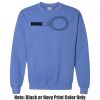 Adult Heavy Blend Heather Royal or Red 60/40 Fleece Crew (S) Thumbnail