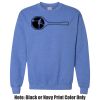 Adult Heavy Blend Heather Royal or Red 60/40 Fleece Crew (S) Thumbnail