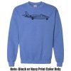 Adult Heavy Blend Heather Royal or Red 60/40 Fleece Crew (S) Thumbnail