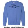 Adult Heavy Blend Heather Royal or Red 60/40 Fleece Crew (S) Thumbnail