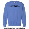 Adult Heavy Blend Heather Royal or Red 60/40 Fleece Crew (S) Thumbnail