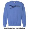 Adult Heavy Blend Heather Royal or Red 60/40 Fleece Crew (S) Thumbnail