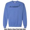 Adult Heavy Blend Heather Royal or Red 60/40 Fleece Crew (S) Thumbnail