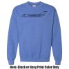 Adult Heavy Blend Heather Royal or Red 60/40 Fleece Crew (S) Thumbnail