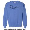 Adult Heavy Blend Heather Royal or Red 60/40 Fleece Crew (S) Thumbnail