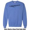 Adult Heavy Blend Heather Royal or Red 60/40 Fleece Crew (S) Thumbnail