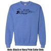 Adult Heavy Blend Heather Royal or Red 60/40 Fleece Crew (S) Thumbnail