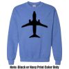 Adult Heavy Blend Heather Royal or Red 60/40 Fleece Crew (S) Thumbnail