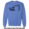 Adult Heavy Blend Heather Royal or Red 60/40 Fleece Crew (S) Thumbnail
