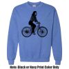 Adult Heavy Blend Heather Royal or Red 60/40 Fleece Crew (S) Thumbnail