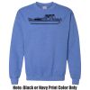 Adult Heavy Blend Heather Royal or Red 60/40 Fleece Crew (S) Thumbnail