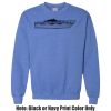 Adult Heavy Blend Heather Royal or Red 60/40 Fleece Crew (S) Thumbnail