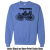 Adult Heavy Blend Heather Royal or Red 60/40 Fleece Crew (S) Thumbnail