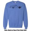 Adult Heavy Blend Heather Royal or Red 60/40 Fleece Crew (S) Thumbnail