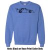 Adult Heavy Blend Heather Royal or Red 60/40 Fleece Crew (S) Thumbnail