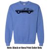 Adult Heavy Blend Heather Royal or Red 60/40 Fleece Crew (S) Thumbnail