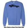 Adult Heavy Blend Heather Royal or Red 60/40 Fleece Crew (S) Thumbnail