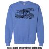 Adult Heavy Blend Heather Royal or Red 60/40 Fleece Crew (S) Thumbnail