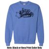 Adult Heavy Blend Heather Royal or Red 60/40 Fleece Crew (S) Thumbnail