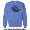 Adult Heavy Blend Heather Royal or Red 60/40 Fleece Crew (S) Thumbnail
