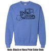 Adult Heavy Blend Heather Royal or Red 60/40 Fleece Crew (S) Thumbnail