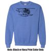 Adult Heavy Blend Heather Royal or Red 60/40 Fleece Crew (S) Thumbnail