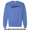 Adult Heavy Blend Heather Royal or Red 60/40 Fleece Crew (S) Thumbnail