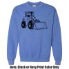 Adult Heavy Blend Heather Royal or Red 60/40 Fleece Crew (S) Thumbnail