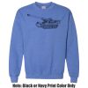 Adult Heavy Blend Heather Royal or Red 60/40 Fleece Crew (S) Thumbnail