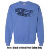 Adult Heavy Blend Heather Royal or Red 60/40 Fleece Crew (S) Thumbnail